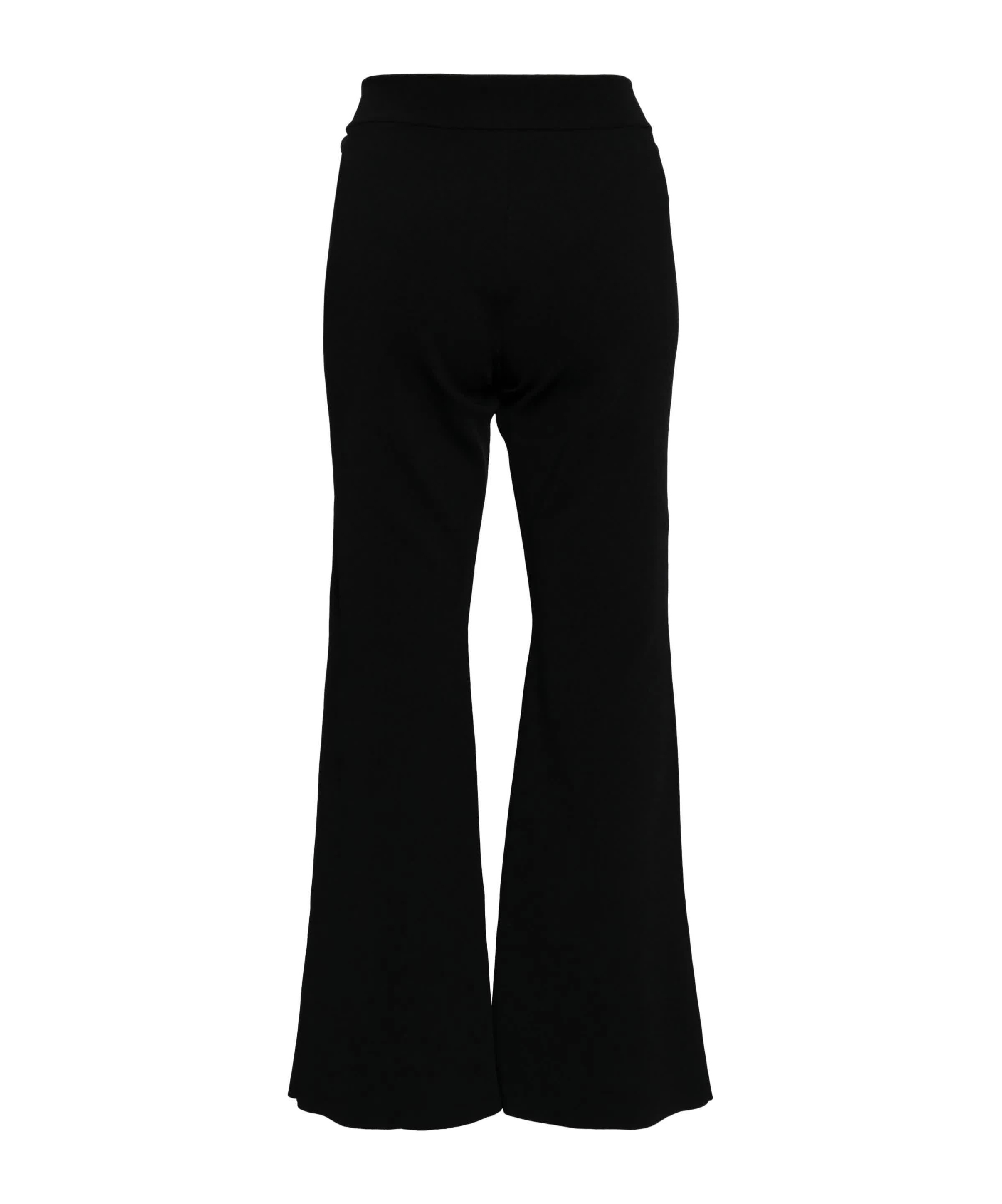 Stella Mccartney High-waisted Flared Trousers In Black