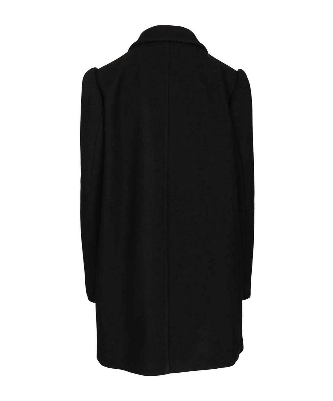 Dries Van Noten Wool Blend Coat With Collared Neck And Pockets In Black