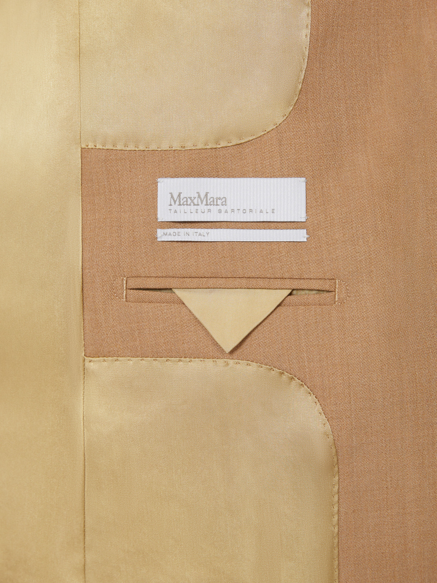 Max Mara Single Breasted Grain De Poudre Wool Blazer In Neutral