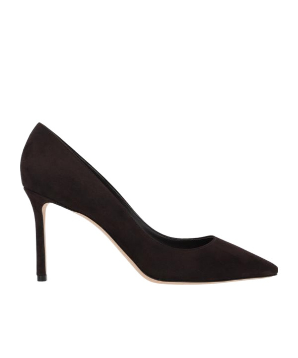 Jimmy Choo Romy 85 Spitze Pumps Aus Schwarzem Leder Mit Eidechsen-print In Black