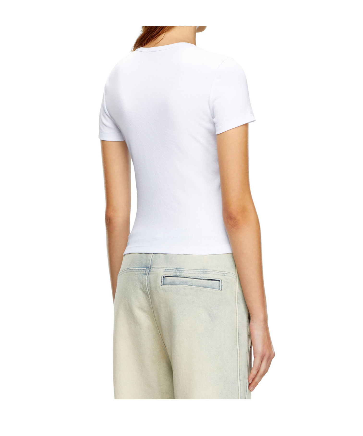Diesel Logo-patch T-shirt In White