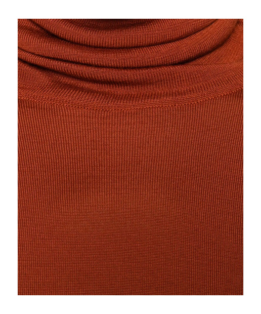 Saint Laurent Long-sleeved Sweater In Brown