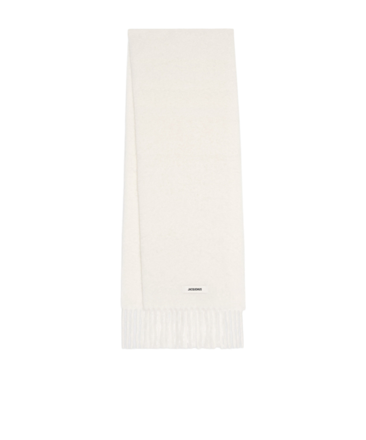 Jacquemus Carro Wool Scarf In White