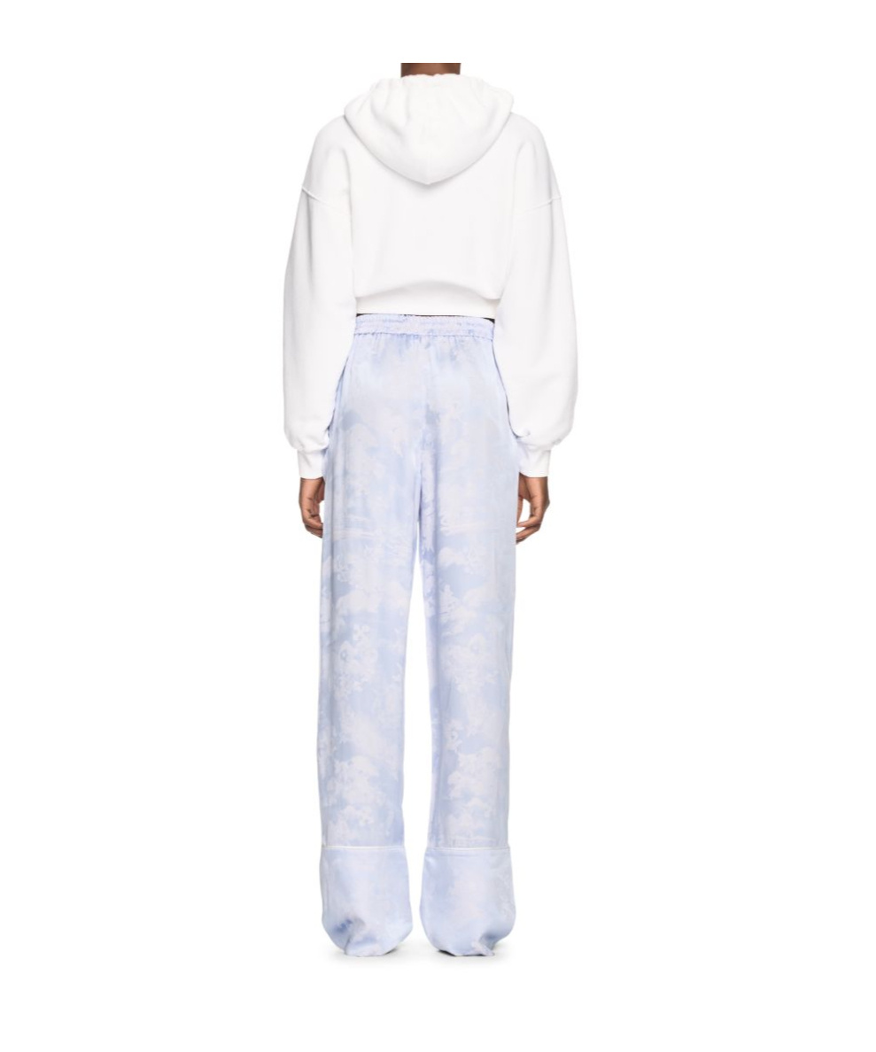 Off-white White Bookish Rose Cropped Hoodie In White