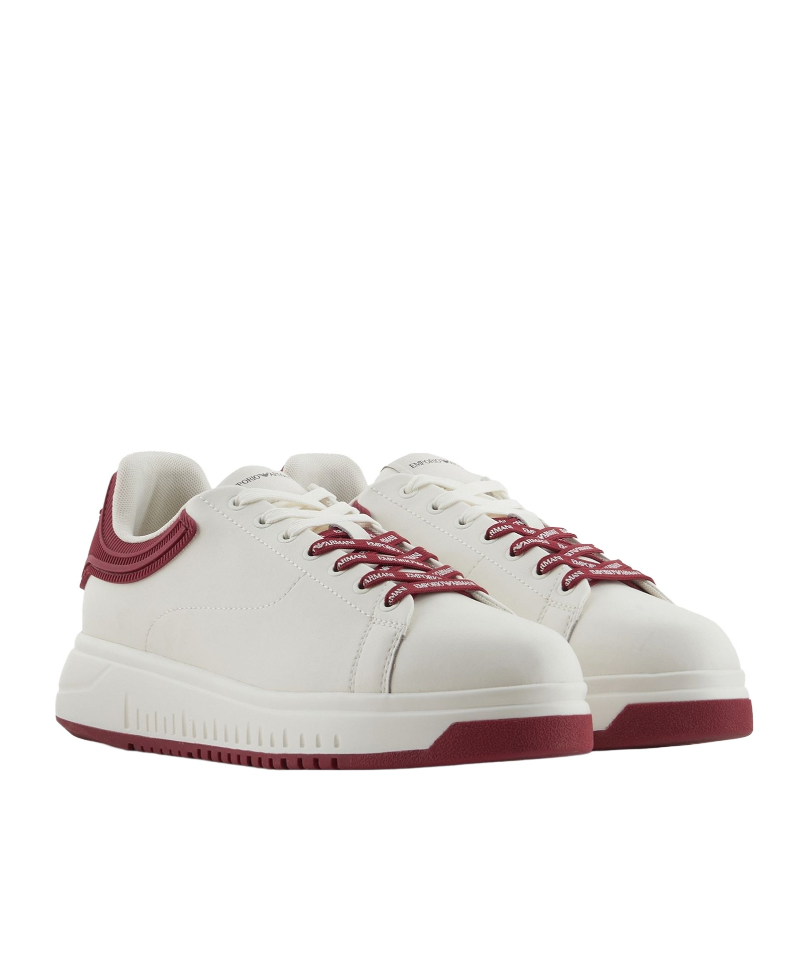 Emporio Armani Strap-up Sports And Casual Shoes In White