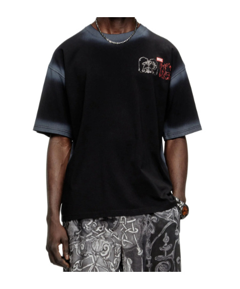 Diesel Short-sleeved T-shirt In Black