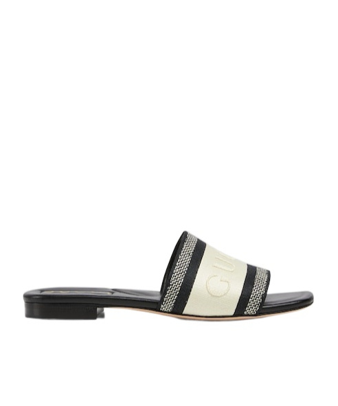 GUCCI WOMEN'S SLIDE SANDAL WITH WEB