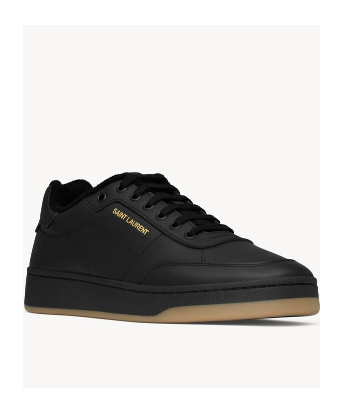 Saint Laurent Court Classic Sl/10 Sneakers In Black