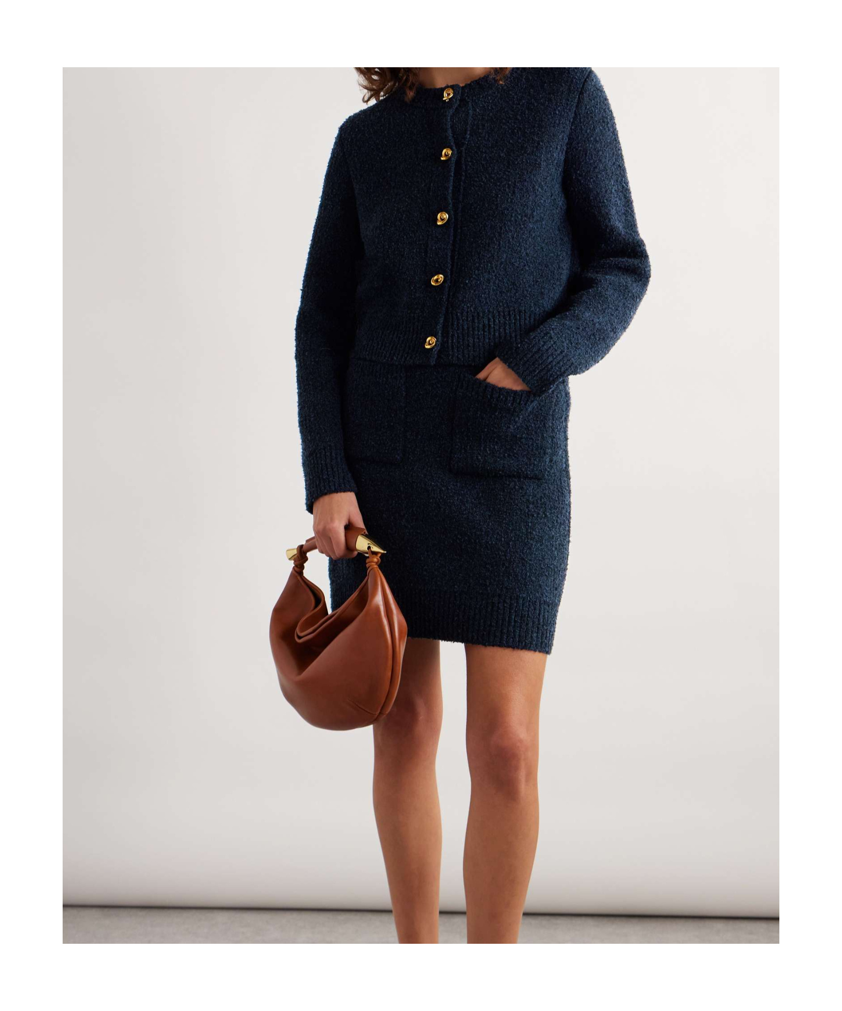 Bottega Veneta Rib Knitted Skirt In Black