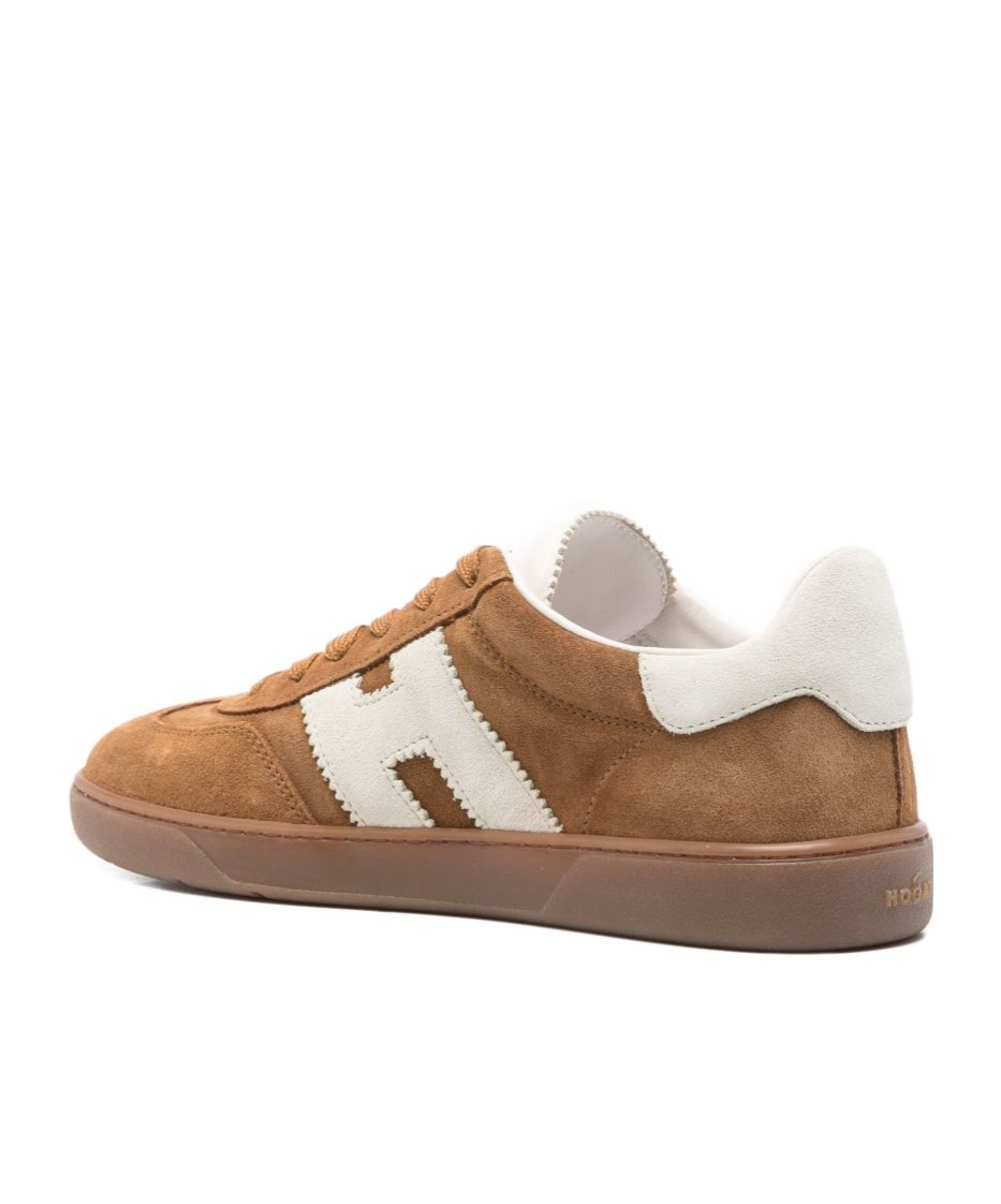 Hogan Cool Beige Suede Sneakers In Brown