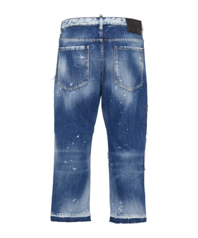 Shop Dsquared2 Broken And Water-washed Jeans In Blue