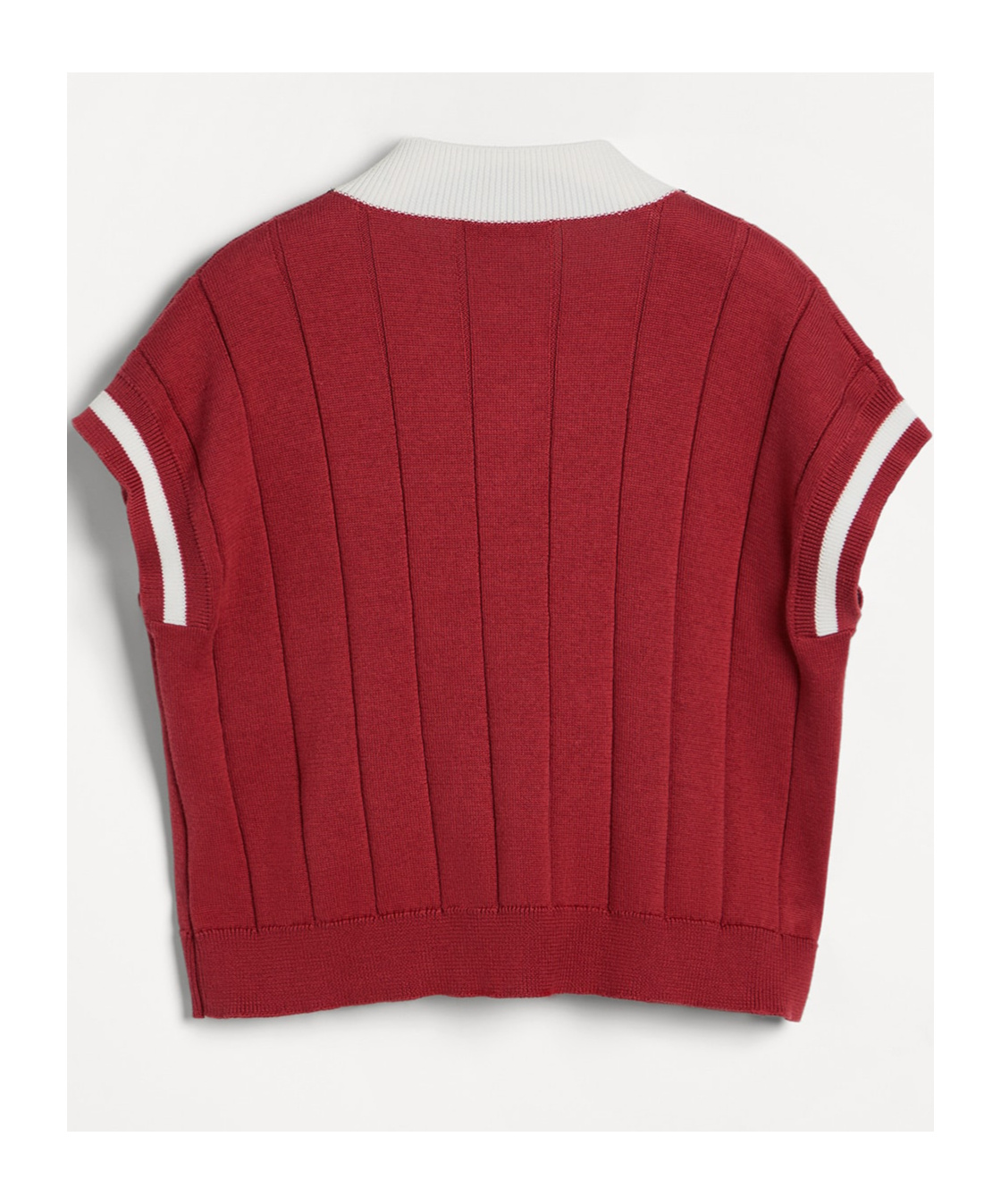 Brunello Cucinelli Knitted T-shirt In Red