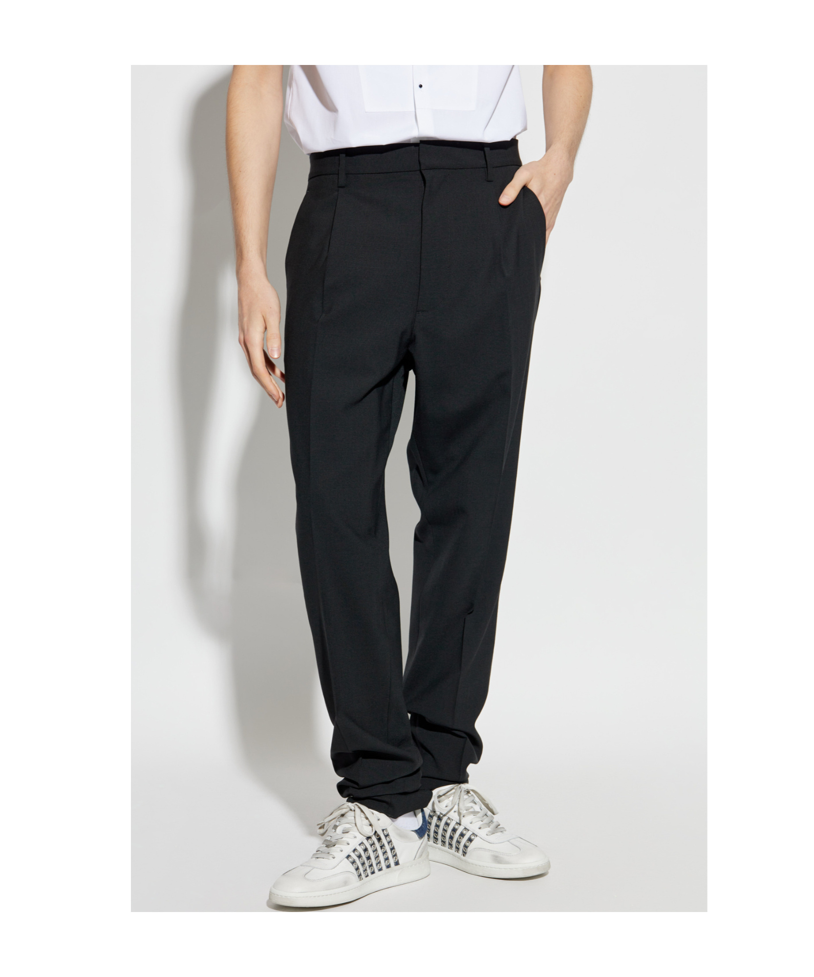 Dsquared2 Belt-loop Casual Pants In Black