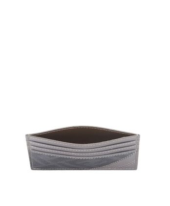 Fendi Ff Diagonal Card Pack In Gray