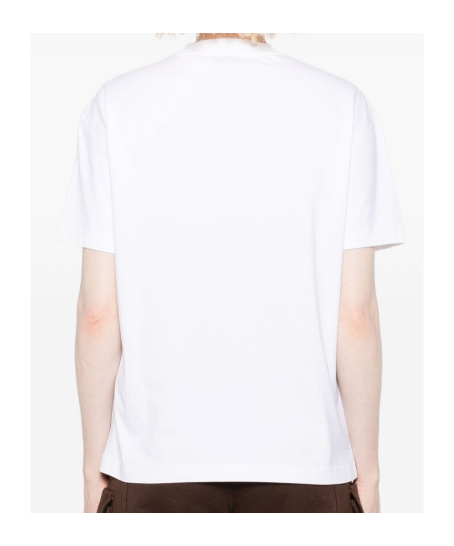 Off-white Floral-logo T-shirt In White
