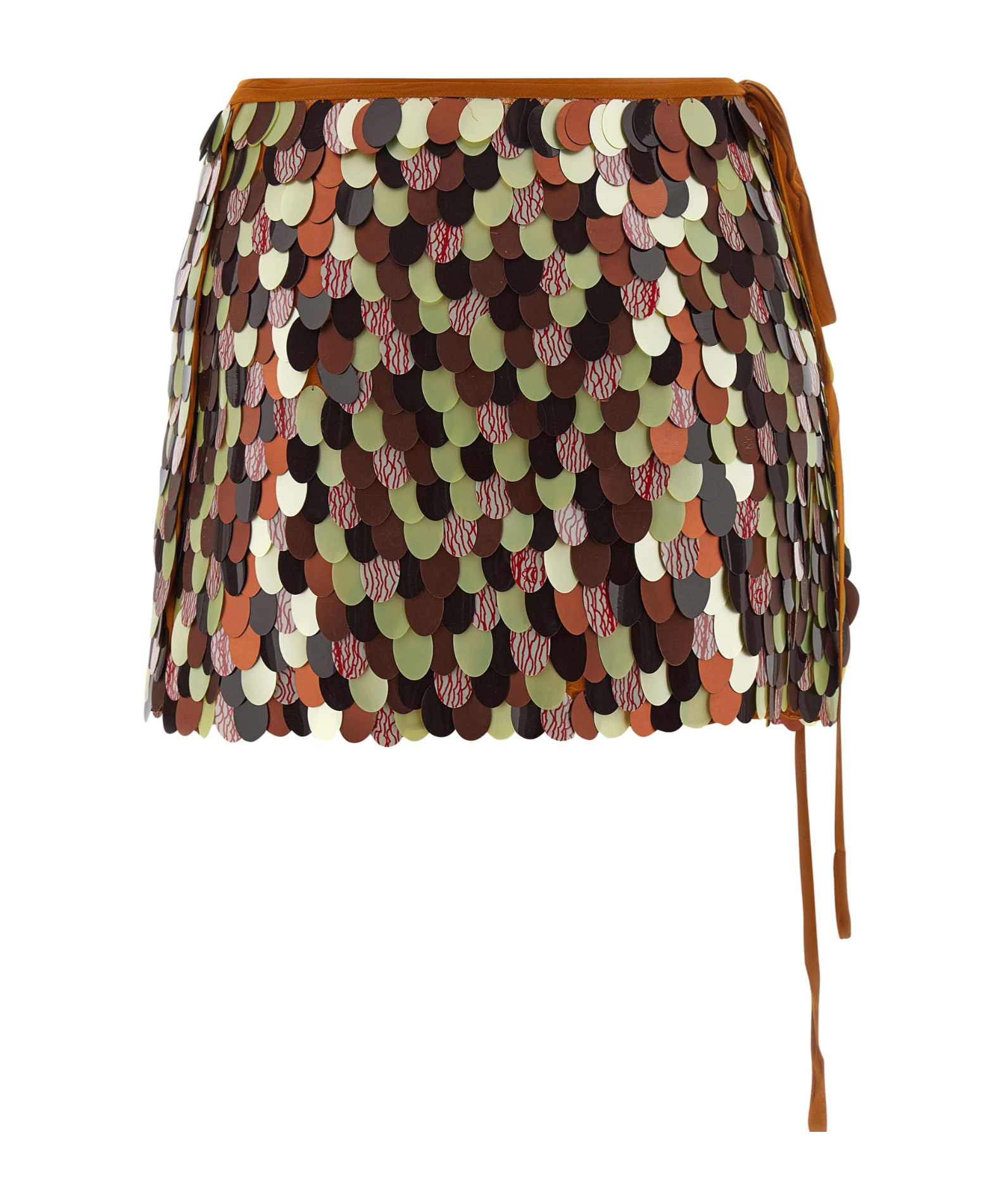 Dries Van Noten Gabrina Skirt Featuring Tie And Sequin Embellishments In Multi