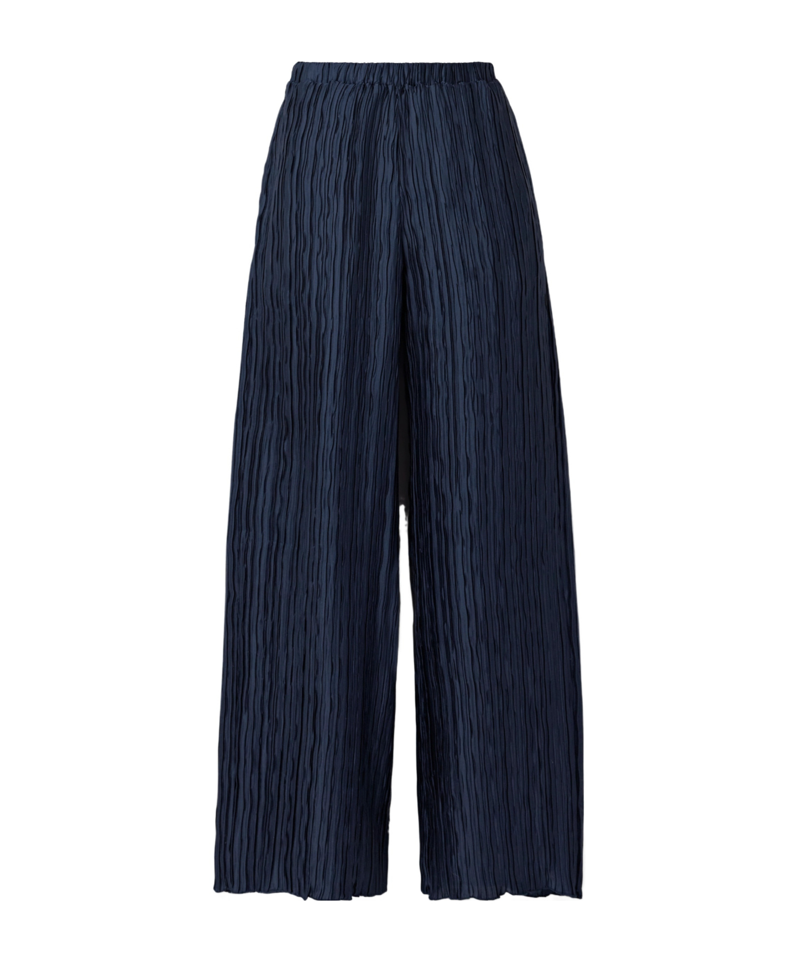 16arlington Wide-leg Trousers With Fine Pleats In Blue