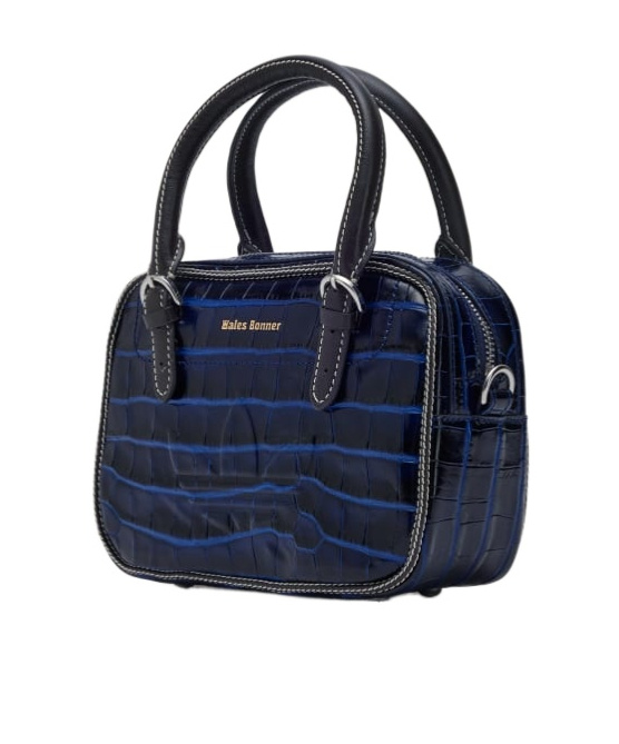 Adidas Originals X Wales Bonner Crocodile-embossed Tote Bag In Black