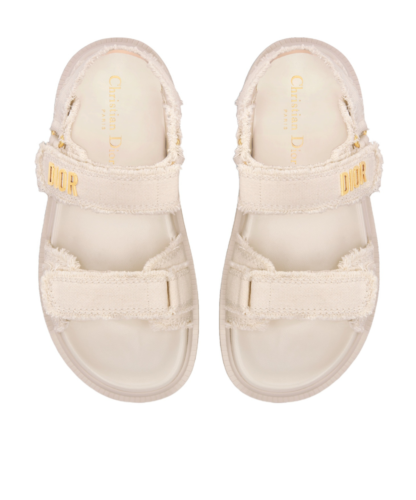 Dior Act Sandals In Nude