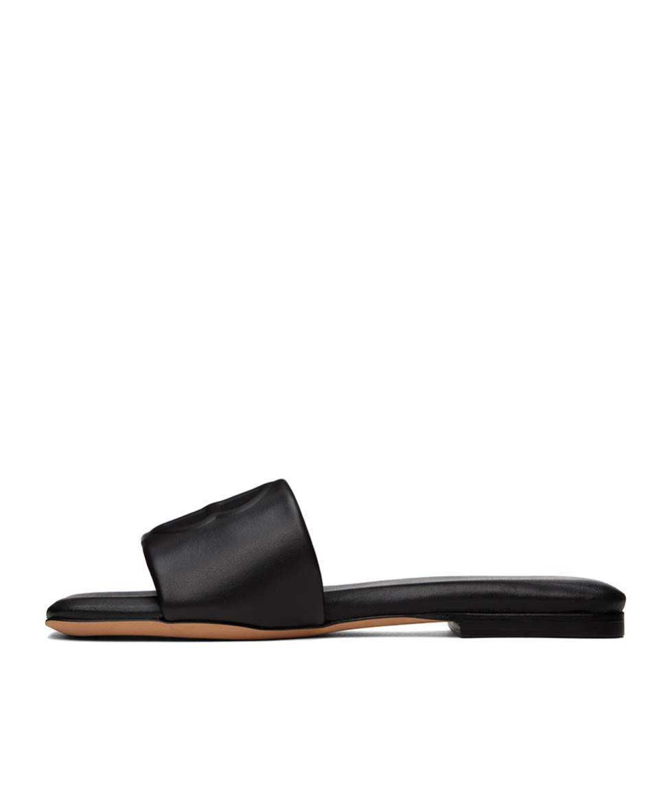 Anine Bing Open-toed Slippers In Black