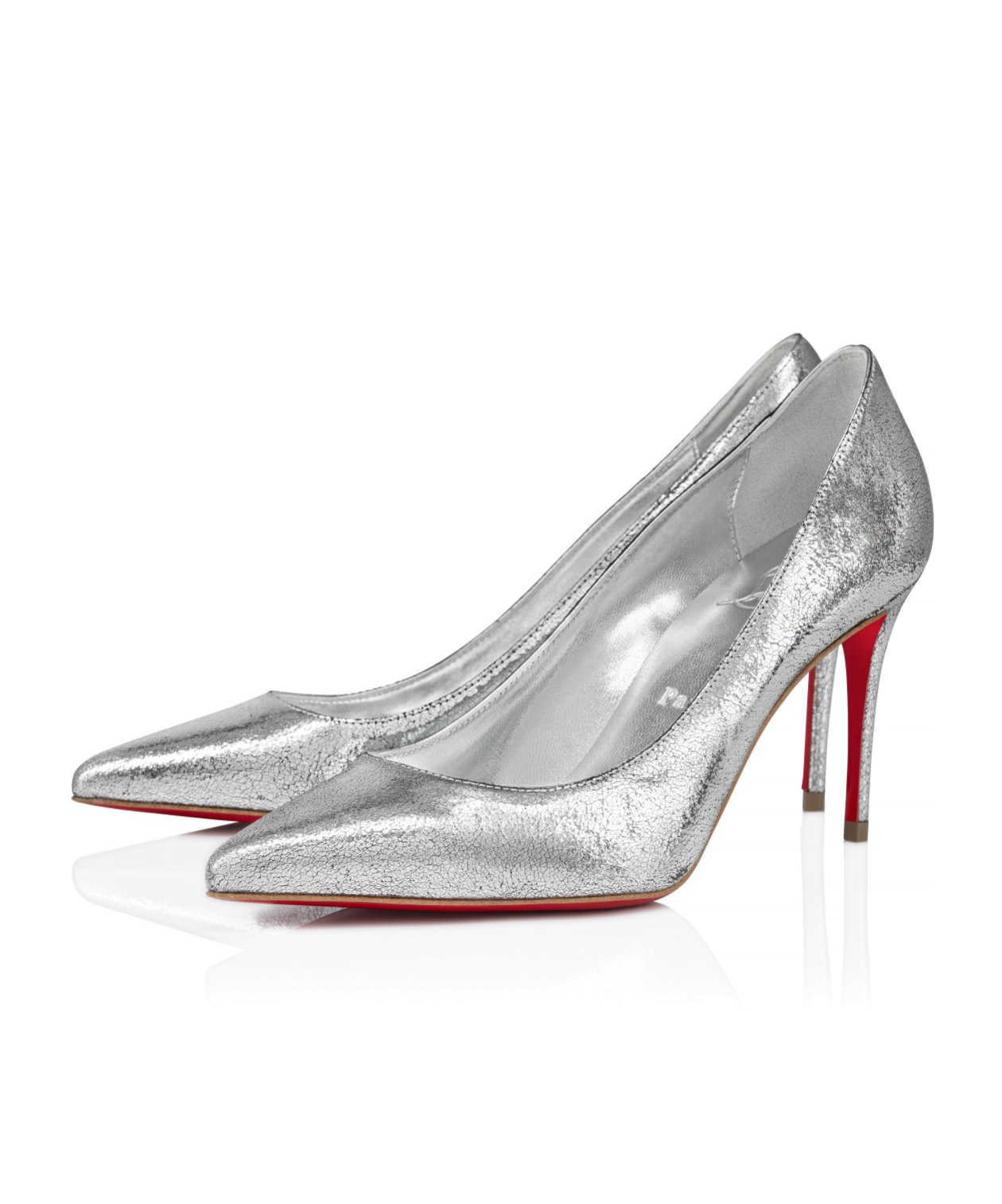 Christian Louboutin Kate Pointed Toe Pumps In Gray