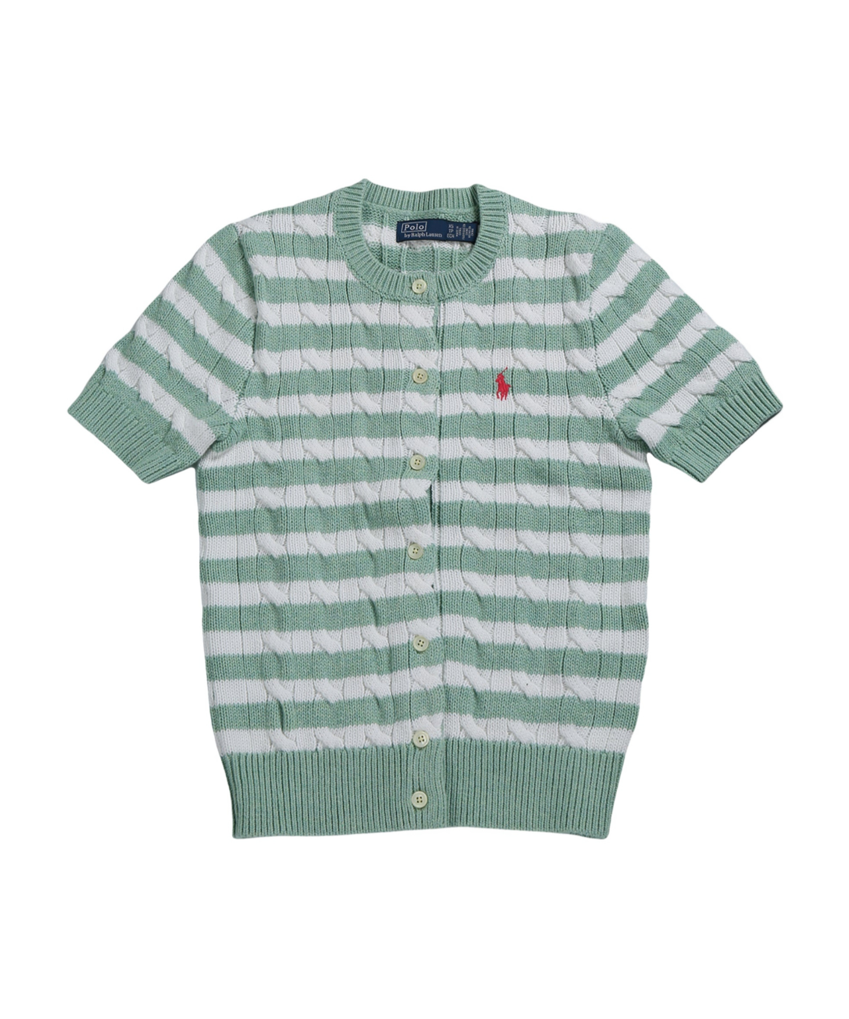 Polo Ralph Lauren Striped Short-sleeve Cardigan