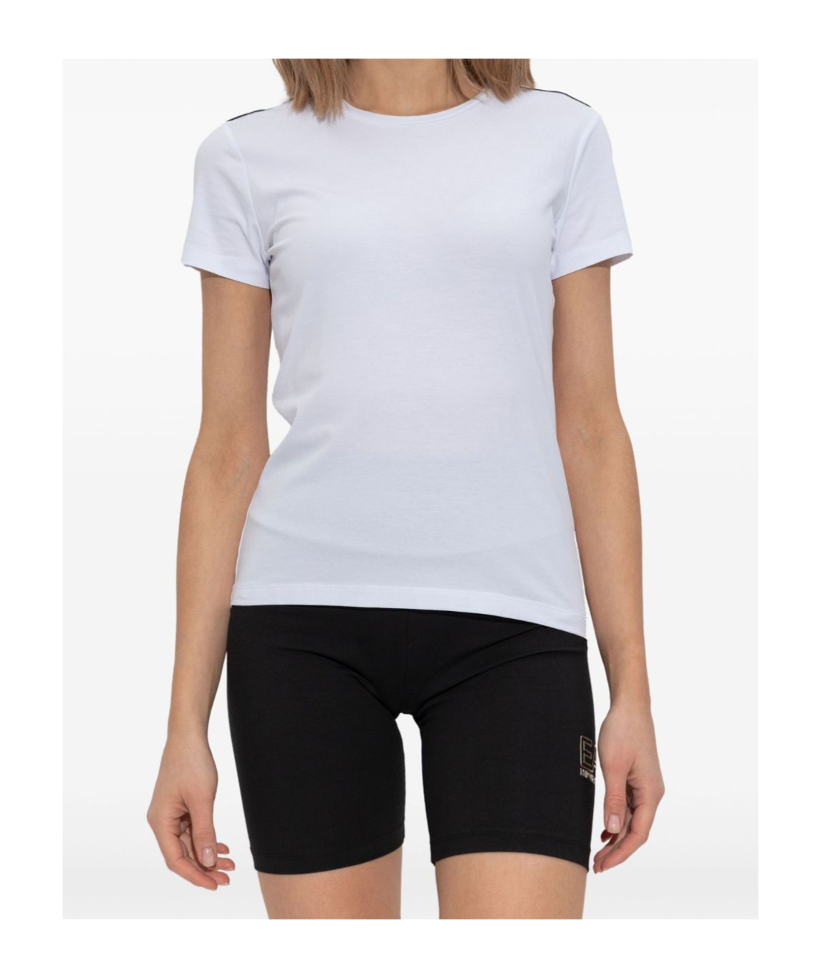 Shop Ea7 Logo-print T-shirt In White