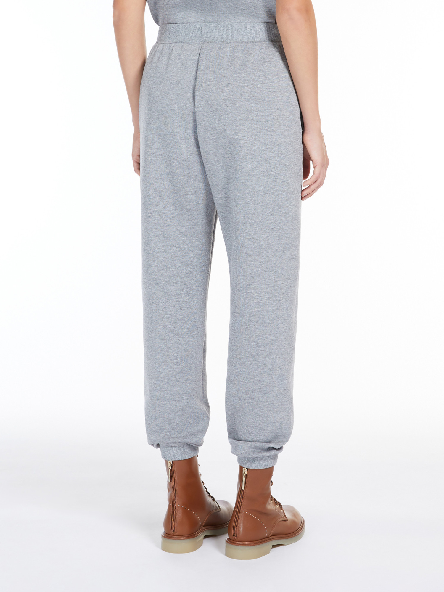 Max Mara Po Jogging Pants In Gray