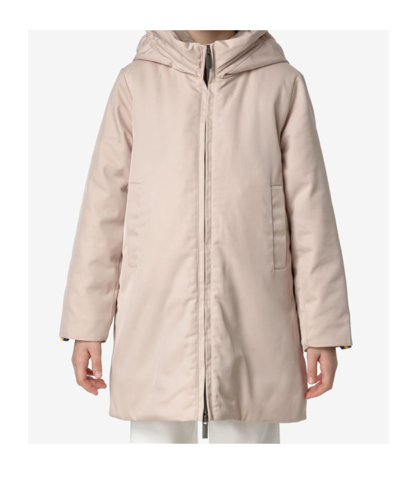K-way Long-sleeved Casual Jacket In Nude