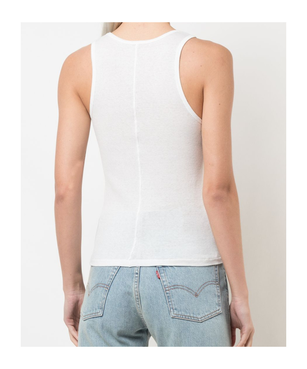 Wardrobe.nyc Release 04 Ribbed Tank Top In White