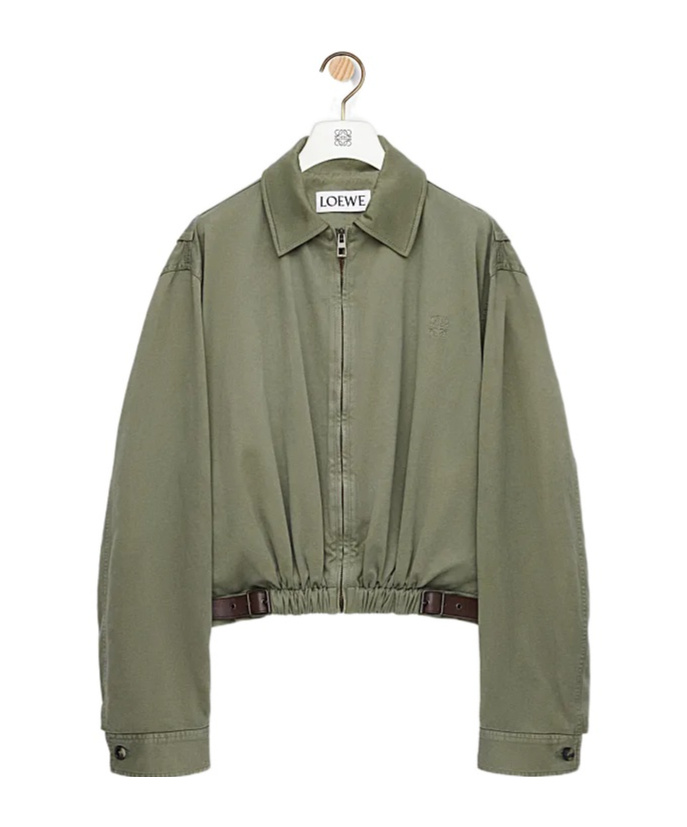 Loewe Long-sleeved Casual Jacket In Green