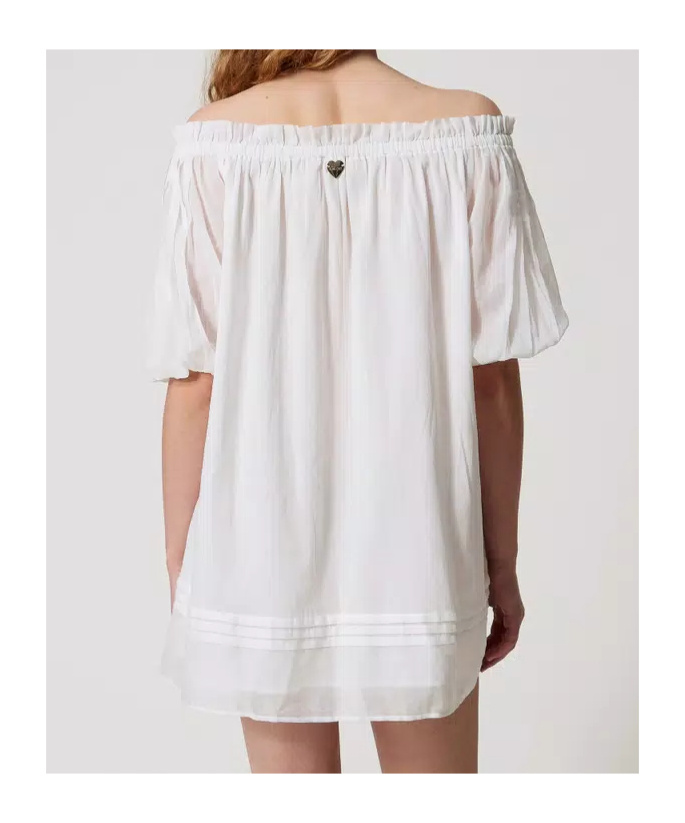 Twinset Off-the-shoulder Blouse In White