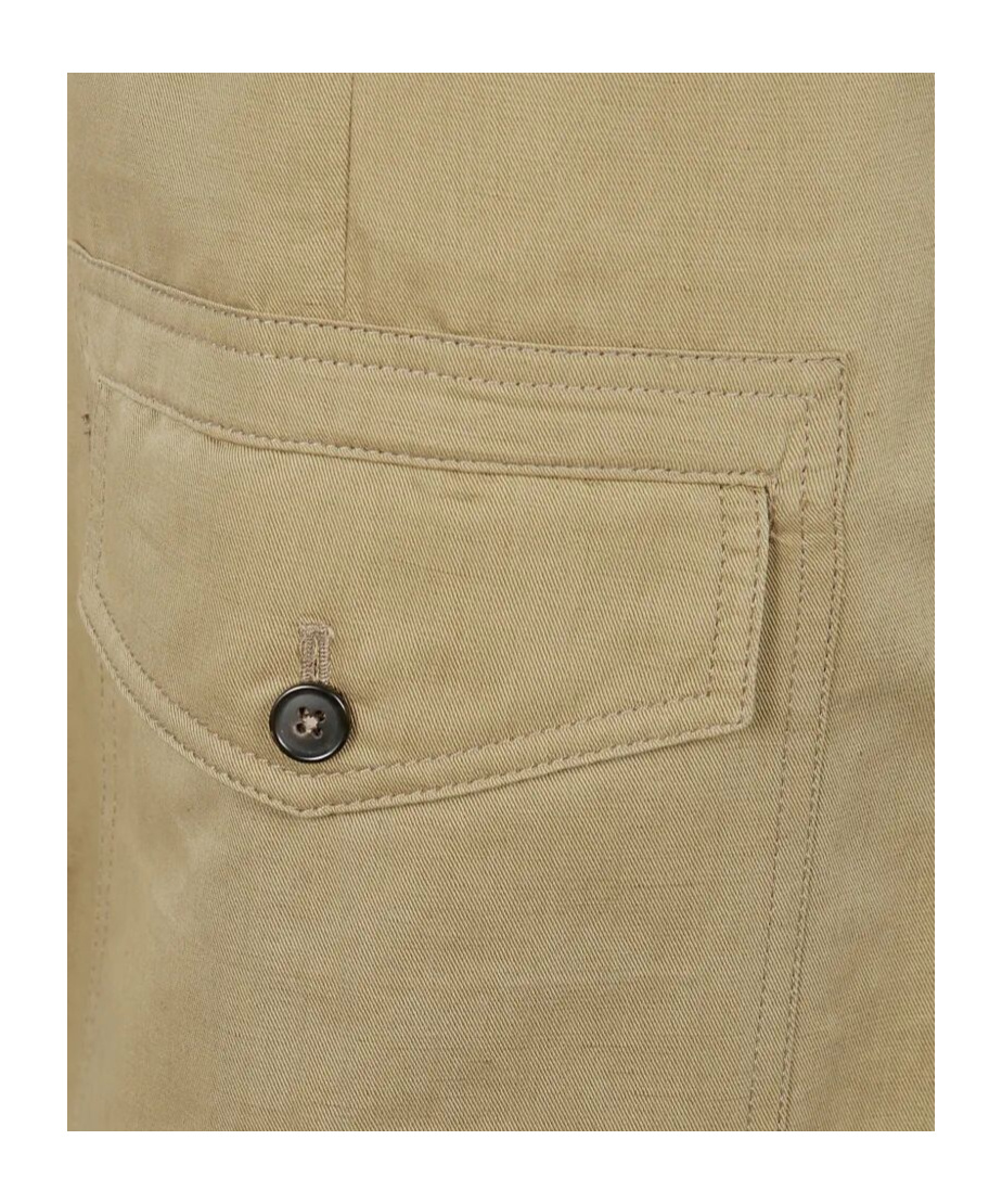 Pt01 Cotton Straight-leg Trousers In Brown