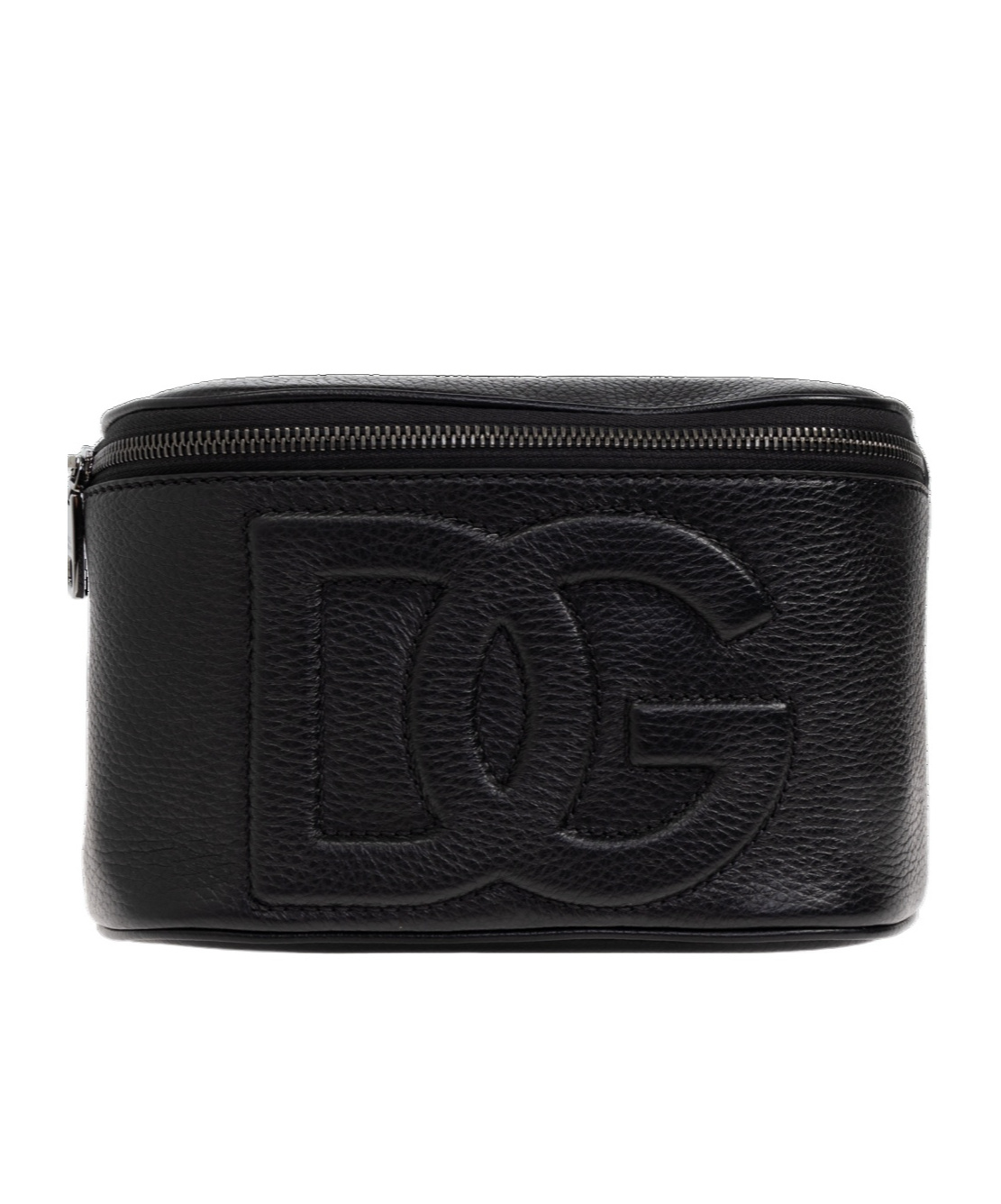 Dolce & Gabbana Zippered Shoulder Bag In Black
