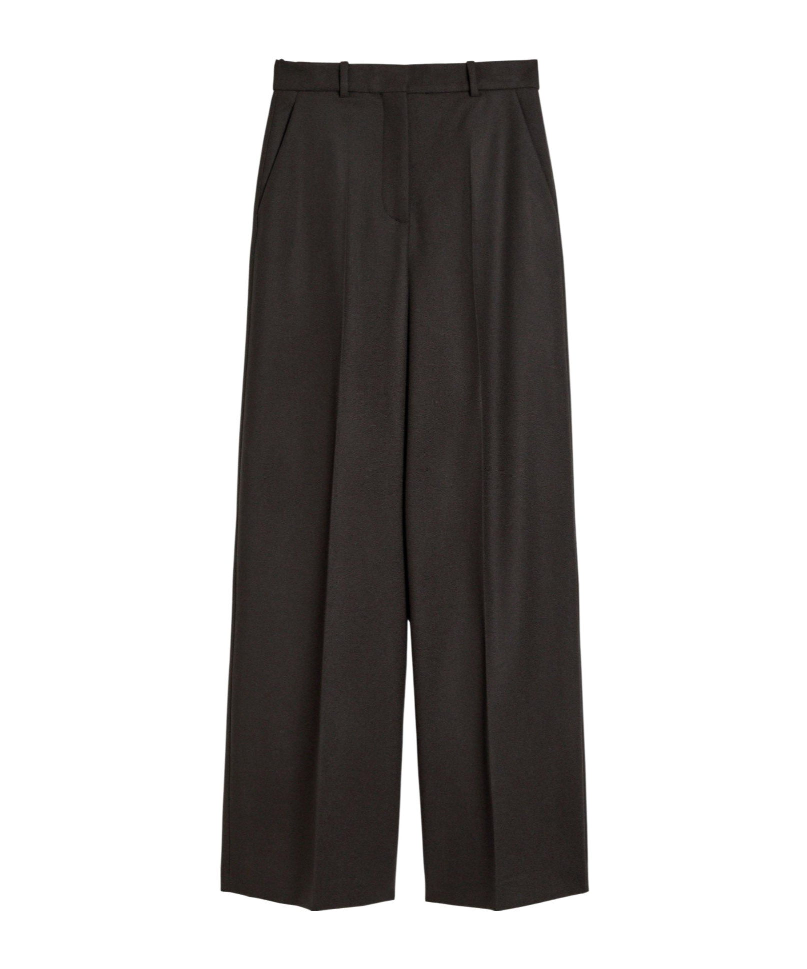 Joseph Wool Blend Wide-leg Pants In Black