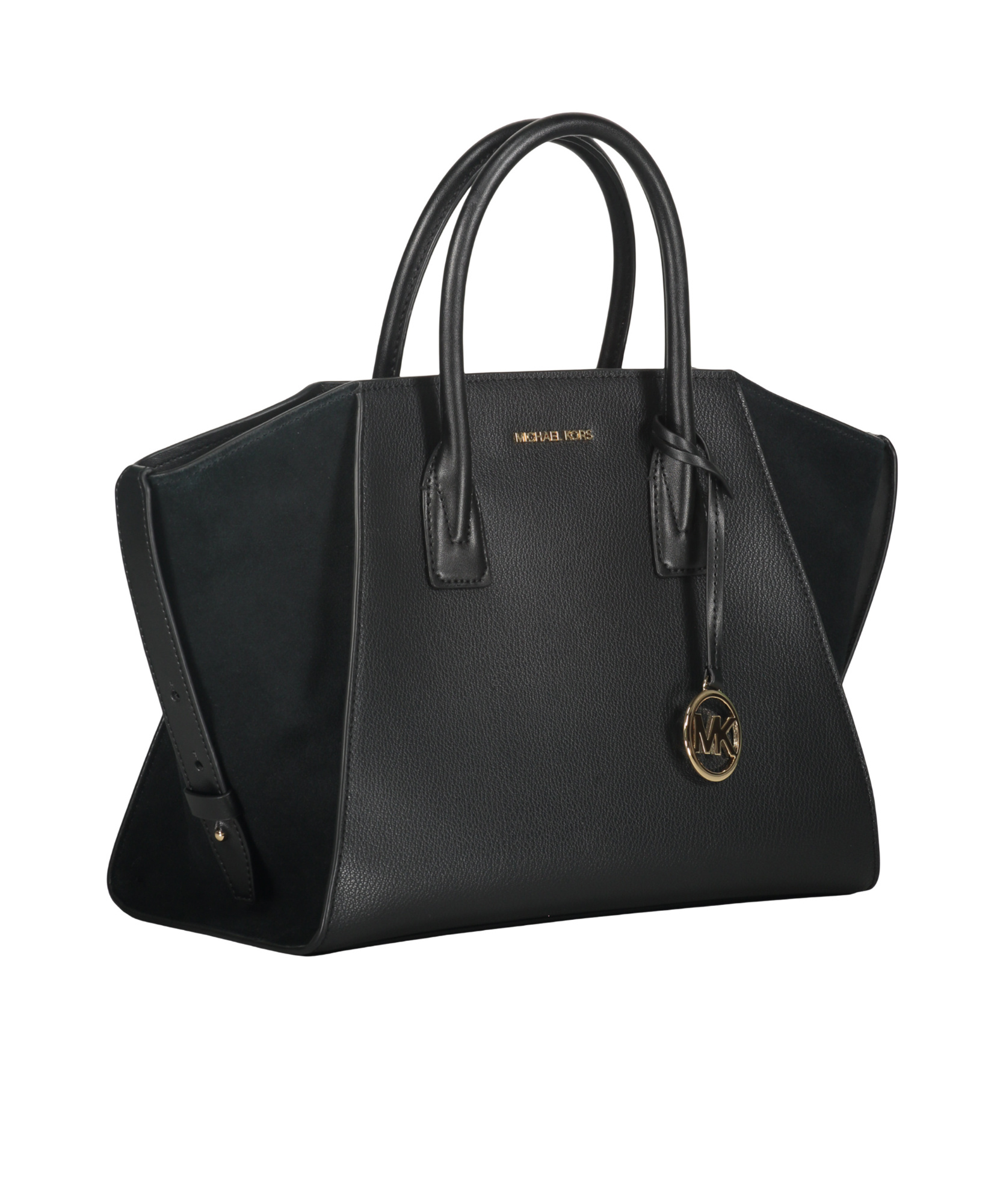 Michael Kors Avril Leather Top-zip Tote Bag In Black