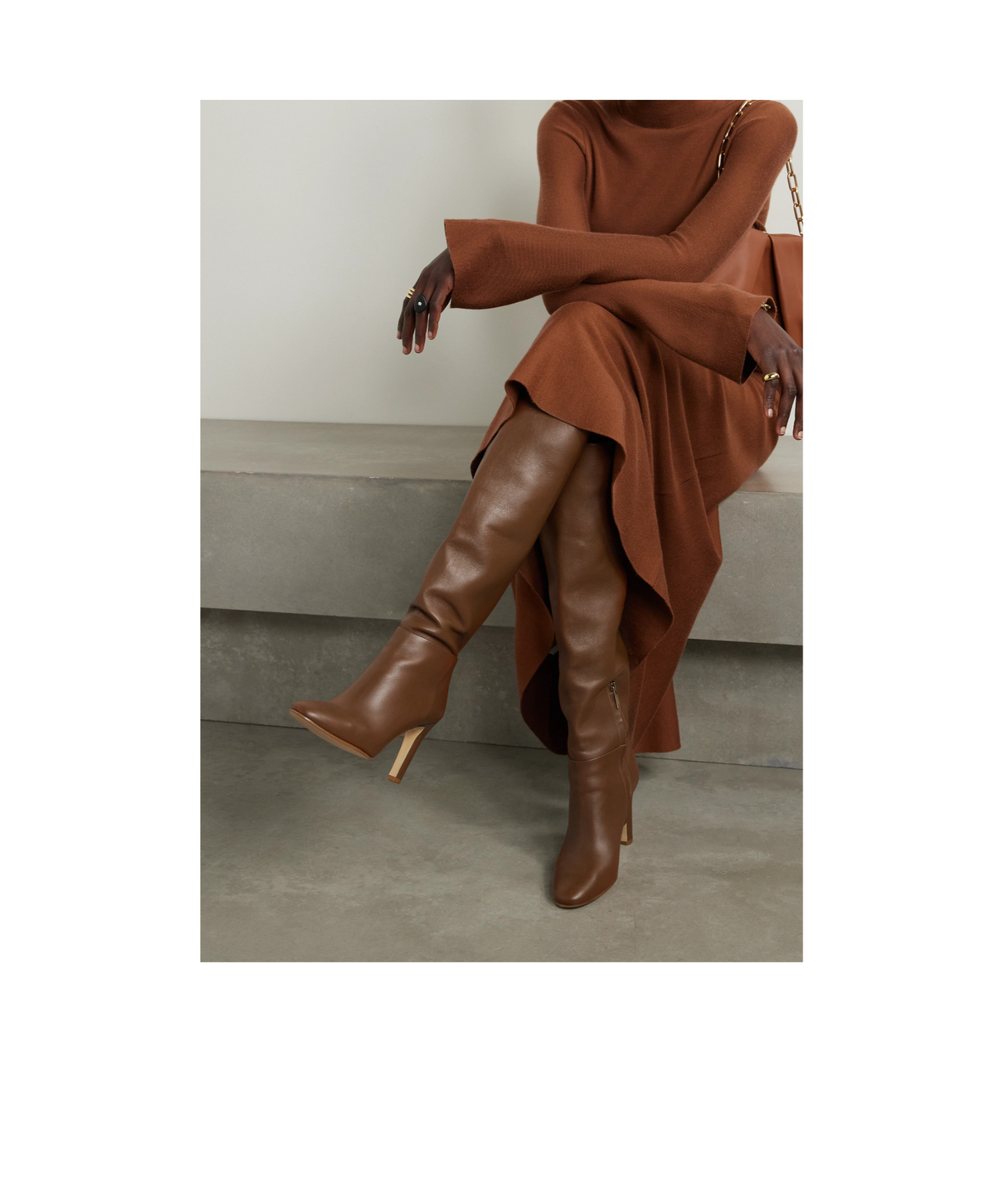Gabriela Hearst Linda Over-the-knee Boots In Brown