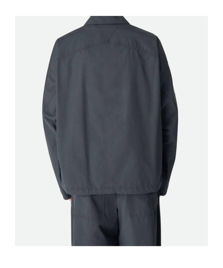 Bottega Veneta Coated Cotton Blouson With Multiple Pockets In Vulcano