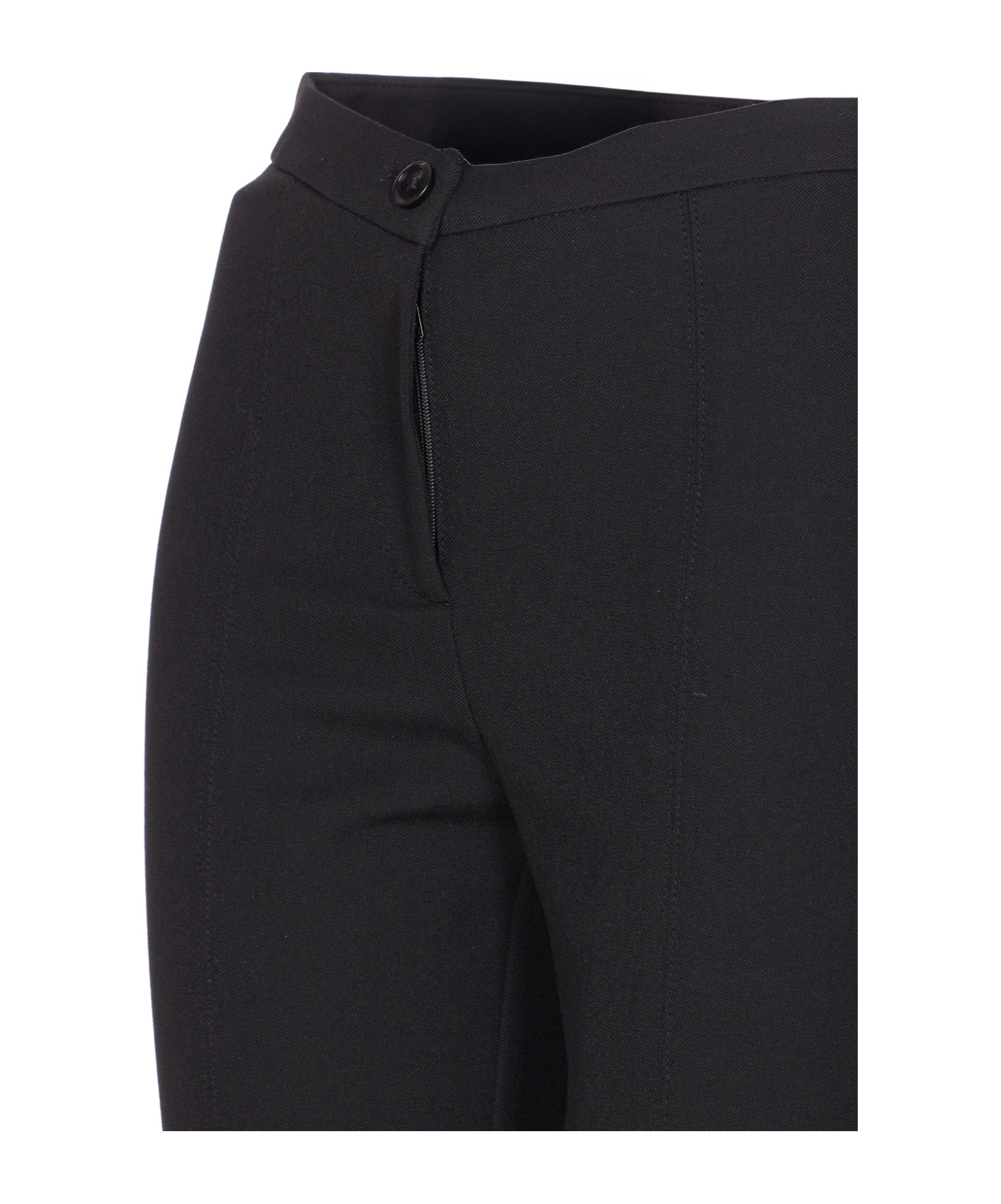 Pinko Pietanze Skinny Trousers With Adjustable Bottom In Black