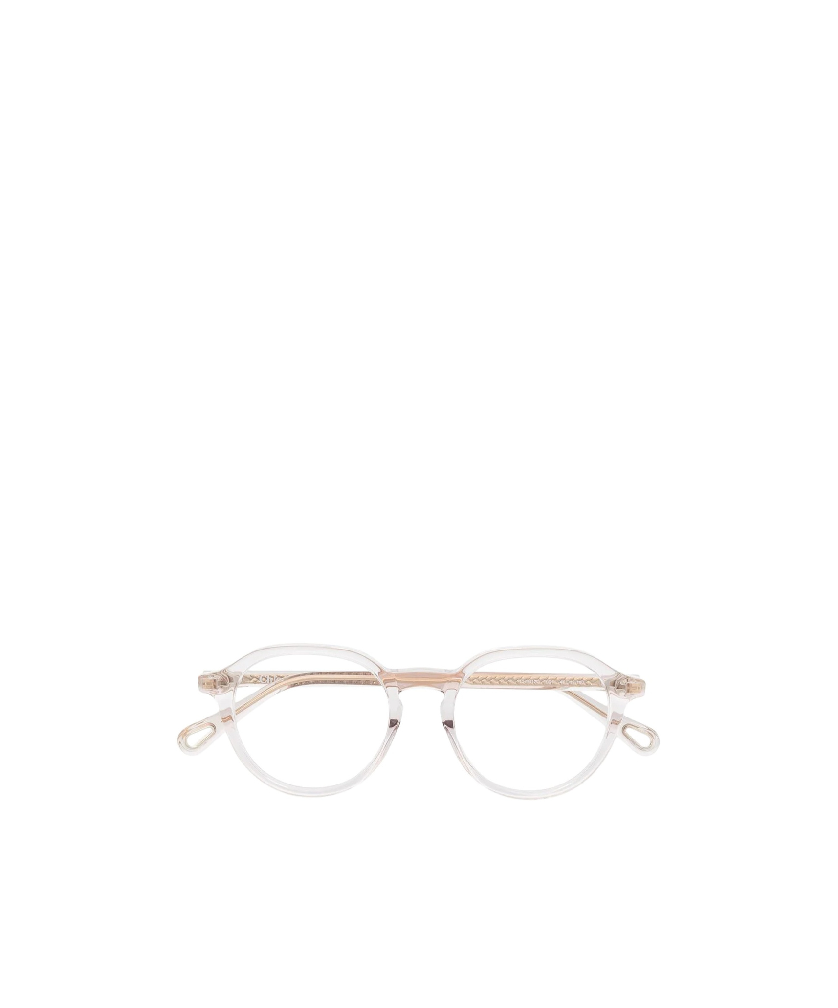 Chloé Transparent Round Frame Glasses In White
