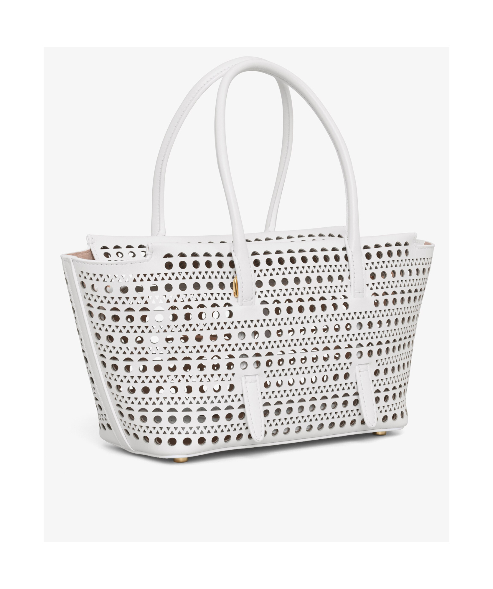 Shop Alaïa Neo Mina 20 Small Bag In White