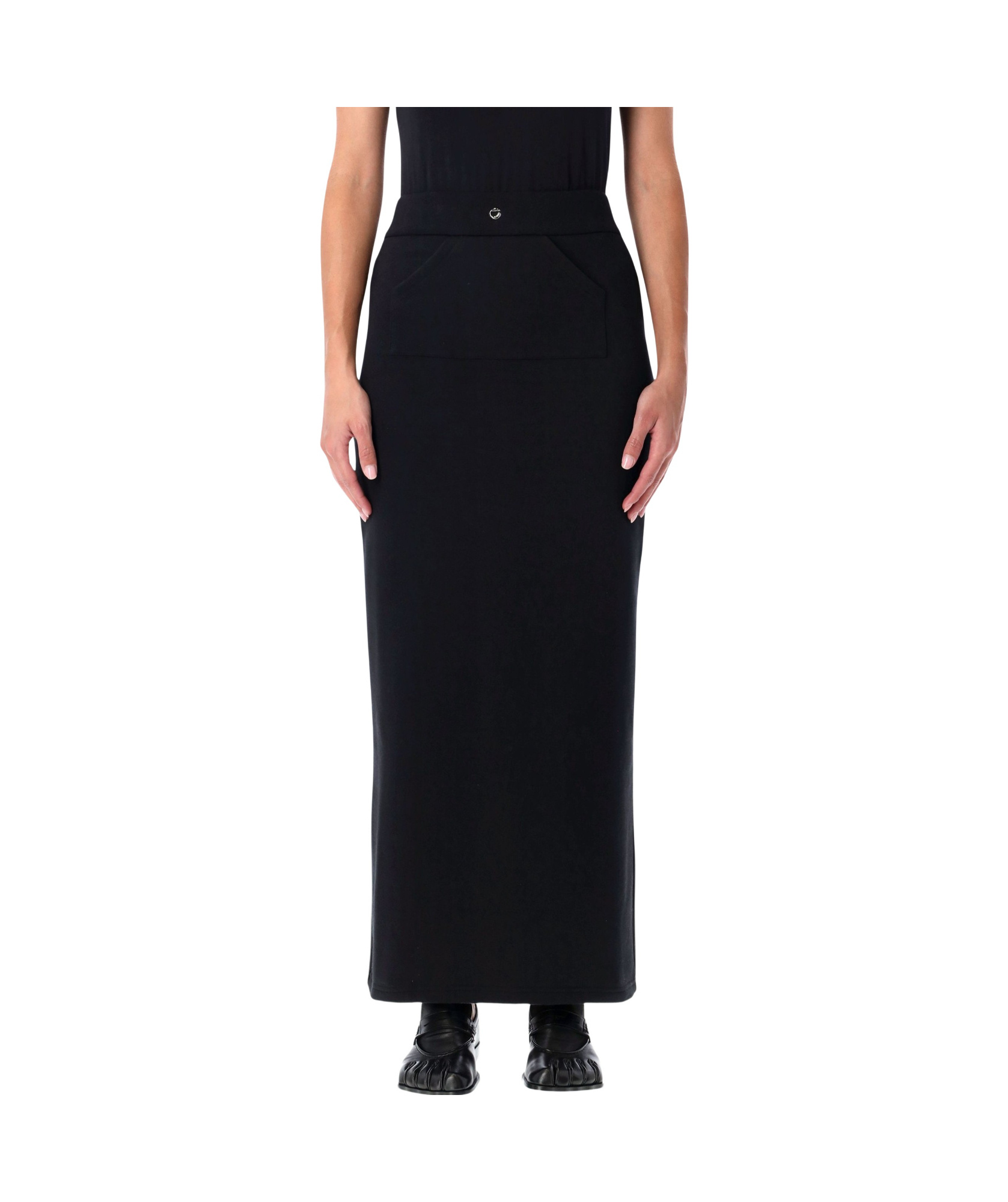 Coperni High Waist Skirt Front Pocket Design In Black