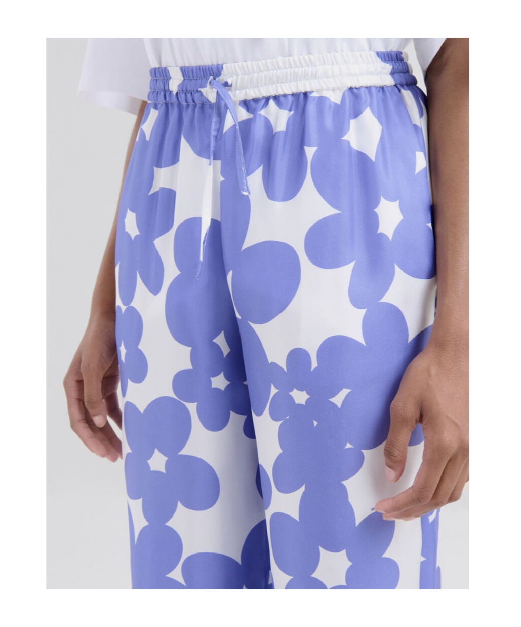 Marni Floral Trousers In Purple
