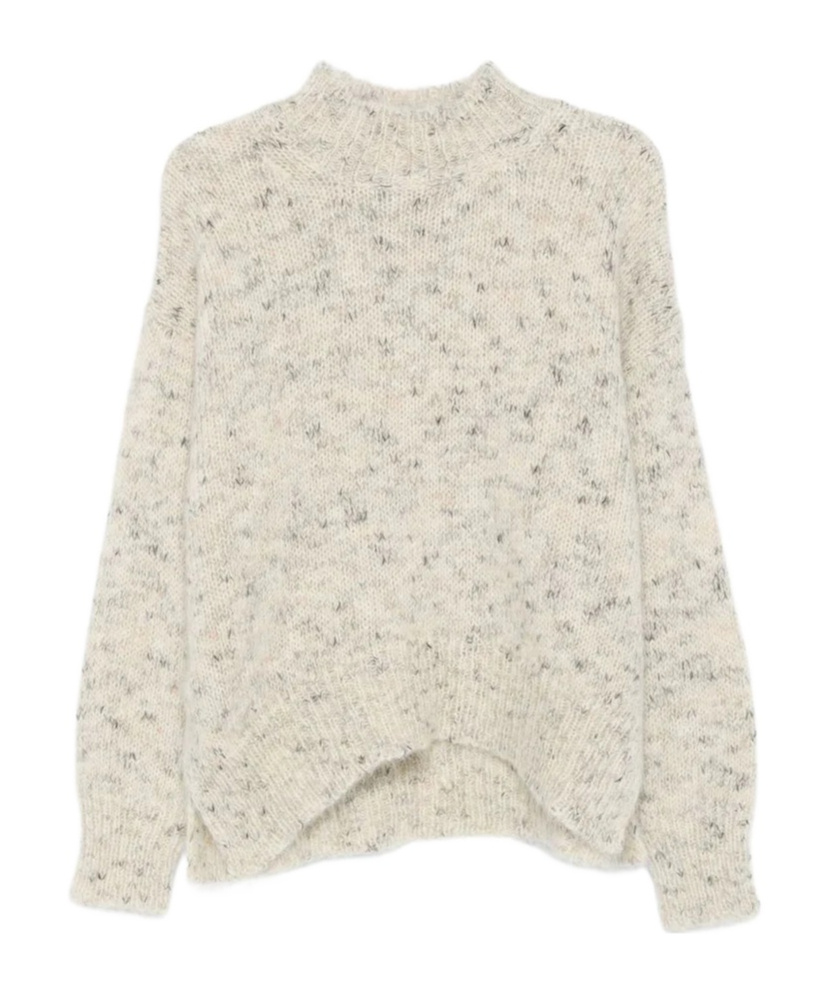 Alysi Turtle-neck Sweater In White