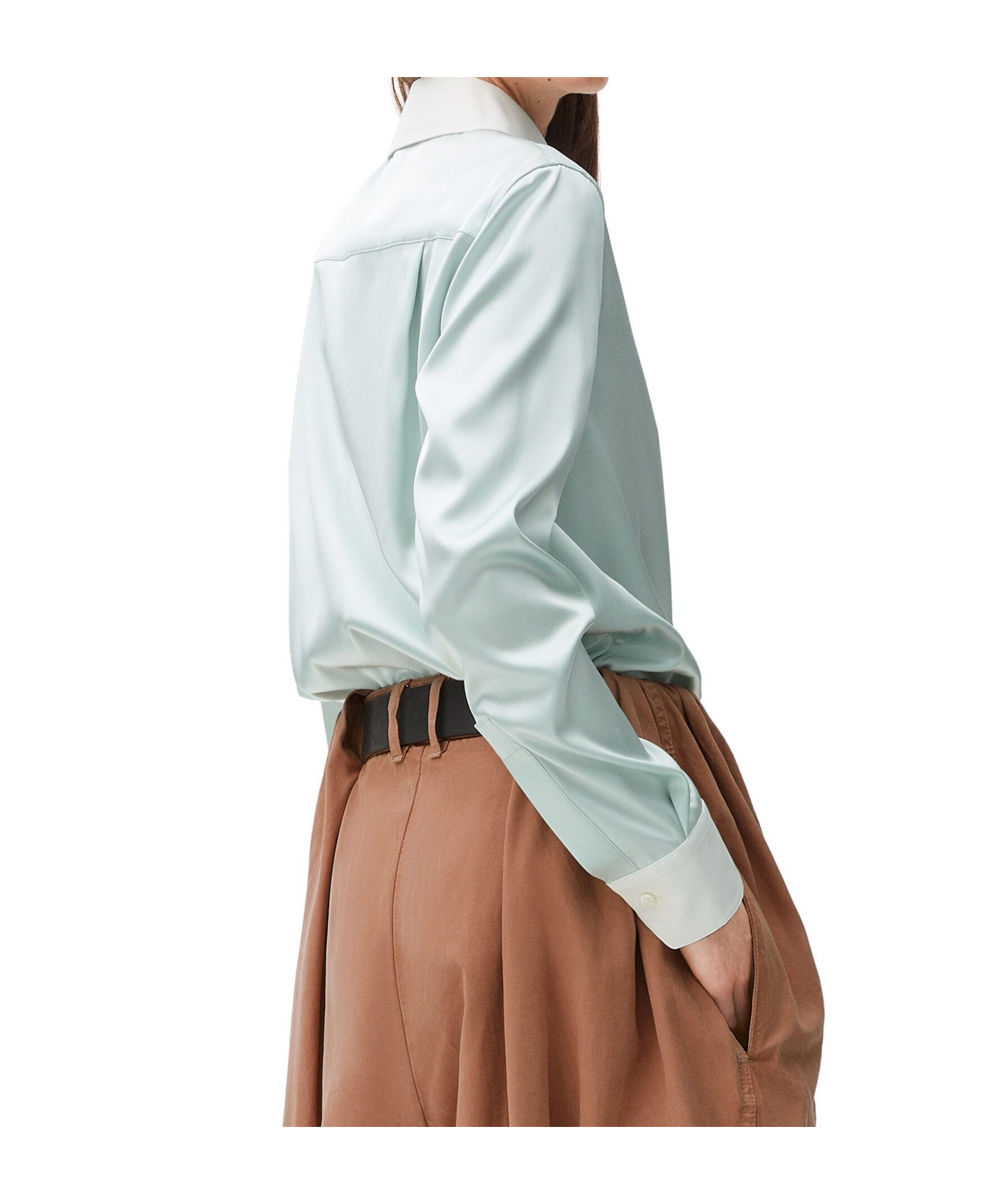 LOEWE LOEWE SATIN STRETCH SHIRT