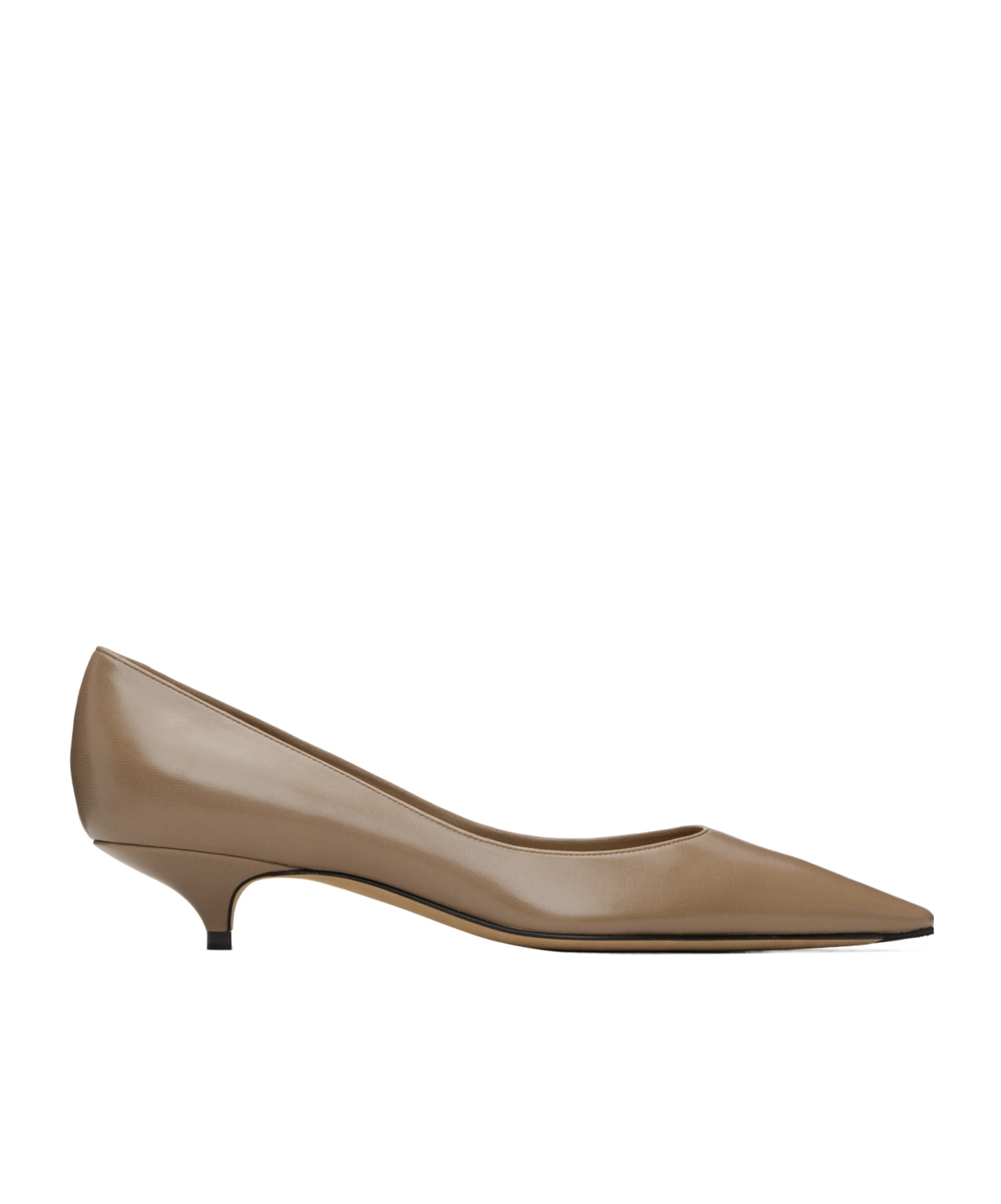 The Row Pointed Mid-heel Shoes In Brown