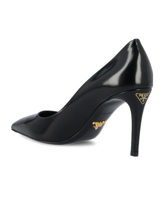 Prada Leather Pumps In Black