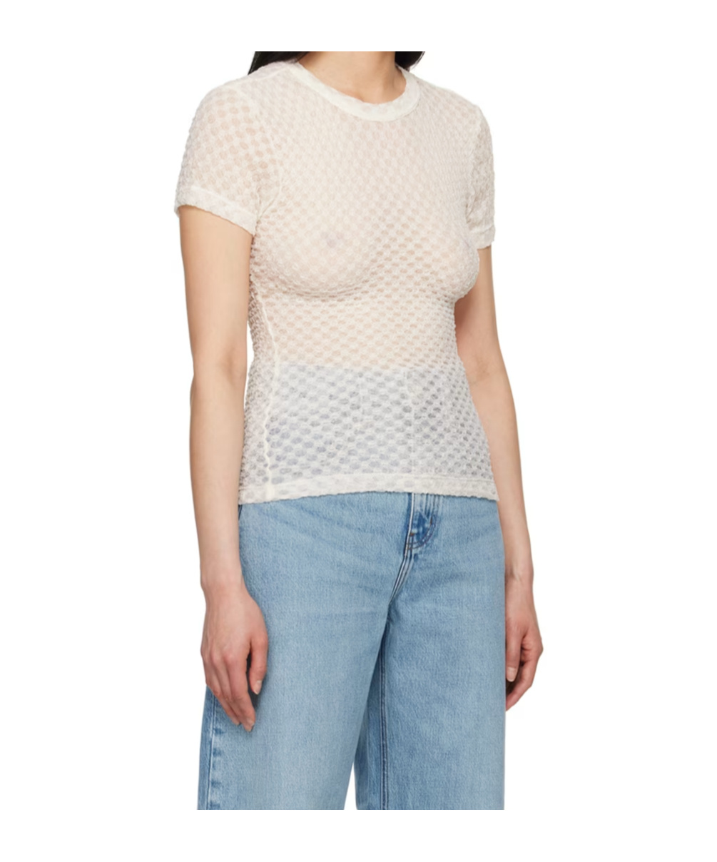 Frame Off-white Crewneck T-shirt In White