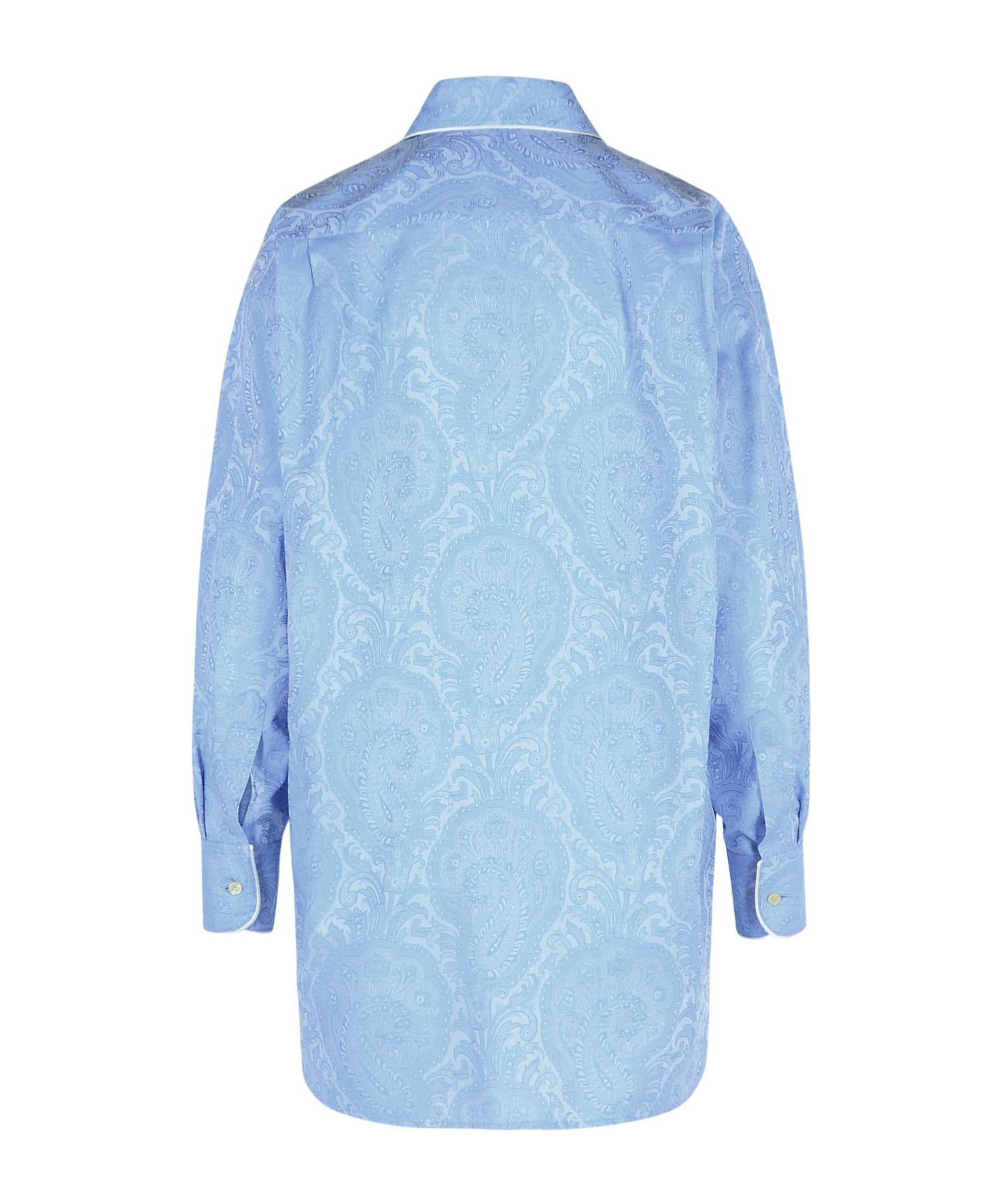 Etro Oversize-hemd Mit Pegaso In Blue