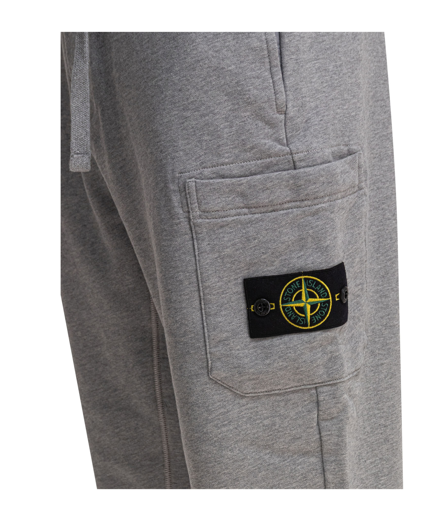 Stone Island Compass-appliqué Track Pants In Dust And Gray Mixed Color